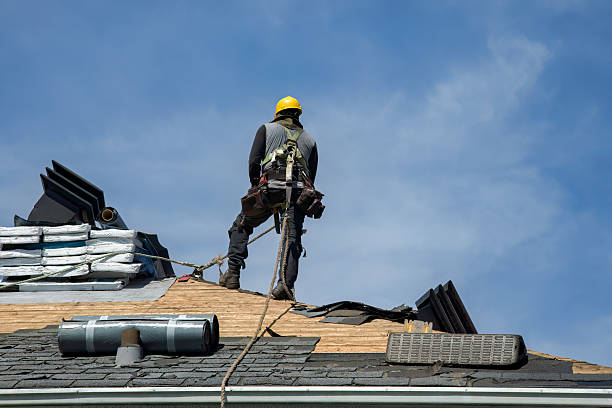 Professional Gutter Installation technician working in Atkinson, NH